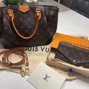 Louis Vuitton turenne bag and Jeanne wallet
